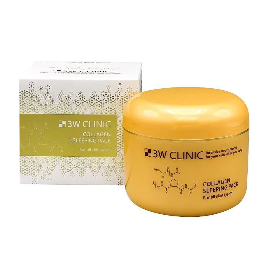 3W Clinic Collagen Sleeping Pack 100ml - Image 2