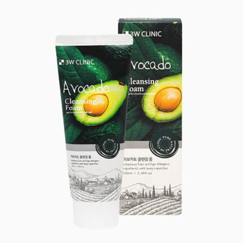3W Clinic Avocado Cleansing Foam 100ml - Image 2