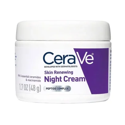 CeraVe Skin Renewing Night Cream with peptides and ceramides – 48g
