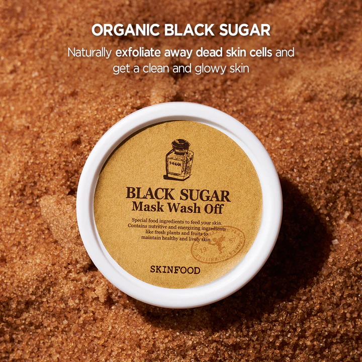 SKINFOOD Black Sugar Mask Wash Off 100gm - Image 4