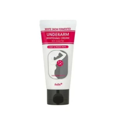 Nella White Snow Fermented Underarm Whitening Cream with Green Tea – brightening cream for dark underarms, 50ml